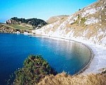 Lulworth Cove on the Isle of Purbeck is close to our second hostel