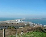 Wonderful view of Chesil Beach from the Isle of Portland
