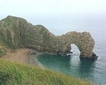 We'll walk to Durdle Door along steep cliffs on Purbeck